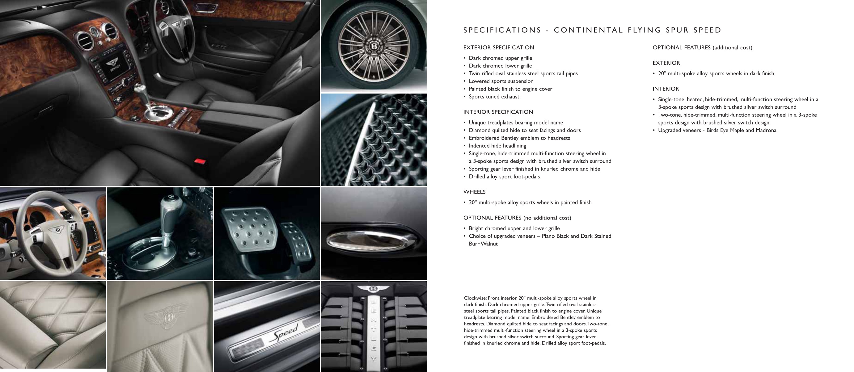 2009 Bentley Continental Flying Spur Brochure Page 1